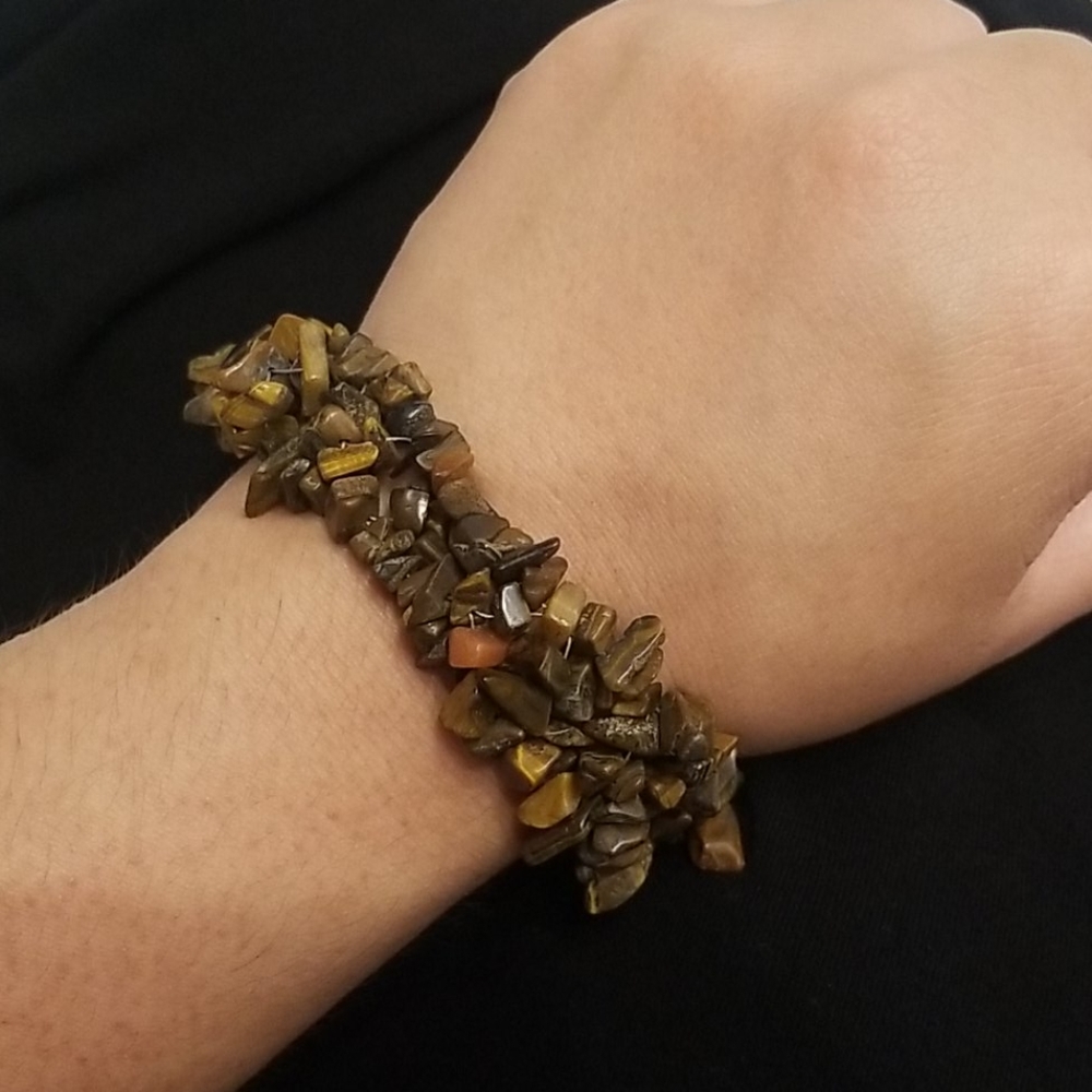 Brown with olive tone bracelet
